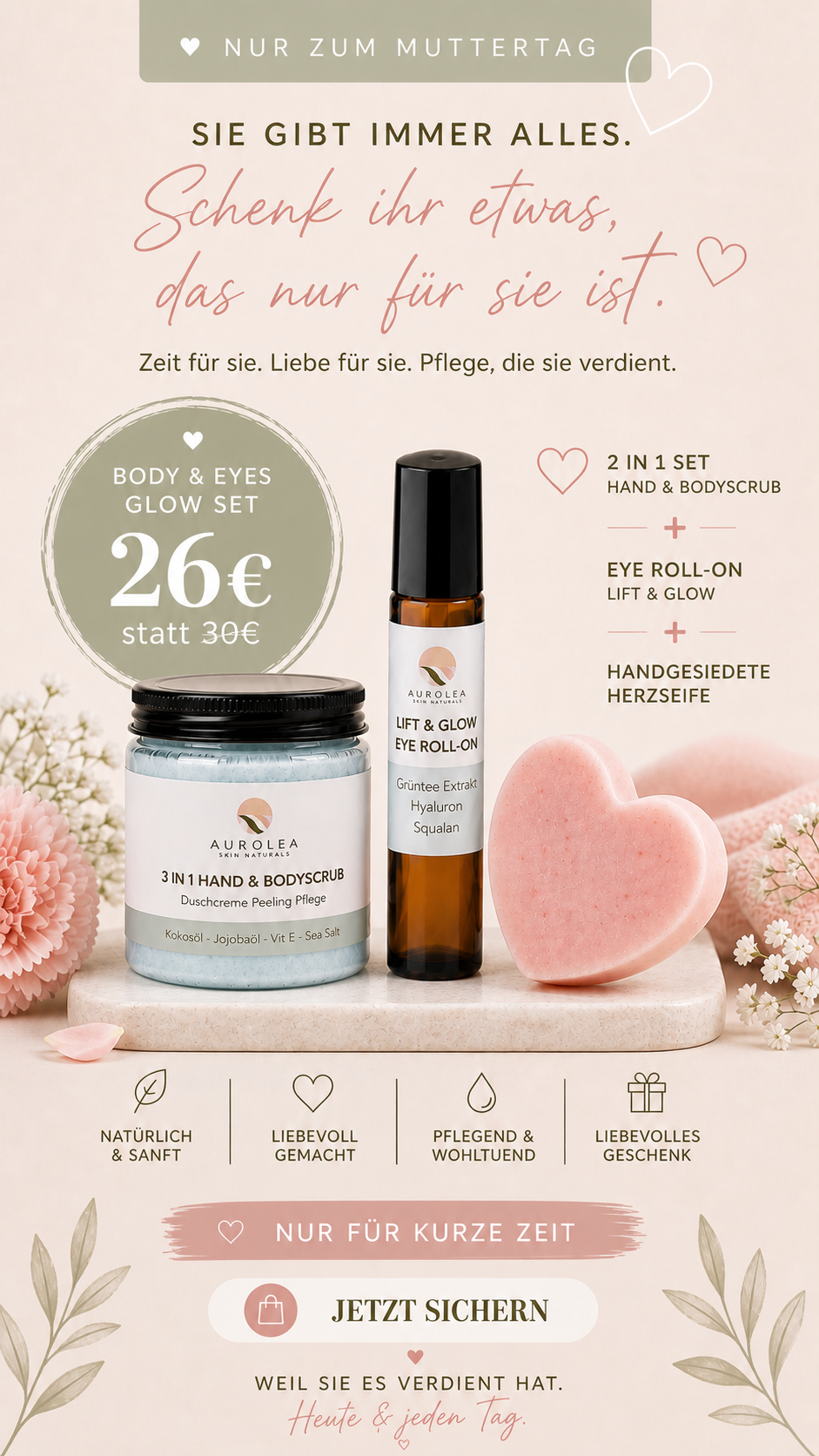 "Body & Eyes Glow Set" 10% Ersparnis zum Muttertag 💚