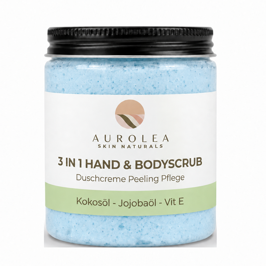 2 in 1 Hand & Bodyscrub Duft: Sea Salt ( frisches Spa Erlebnis mit Lemongraß und Baumwollnoten )